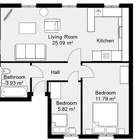 Appartement Centre Retreat & Free Parking